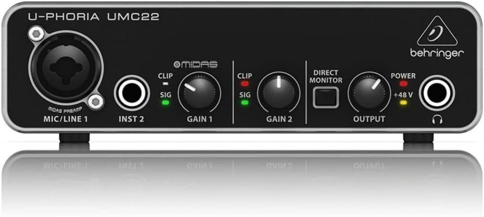Behringer UMC22 – Interface de Áudio USB